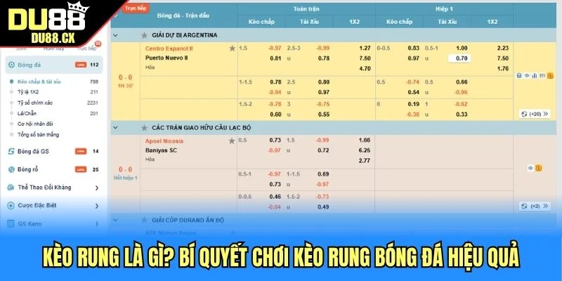 Kèo Rung Là Gì? Bí Quyết Chơi Kèo Rung Bóng Đá Hiệu Quả